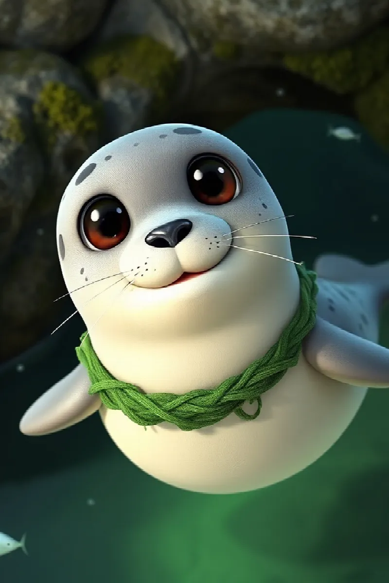 Picture 1 from the tale The Seal and the Little Otter