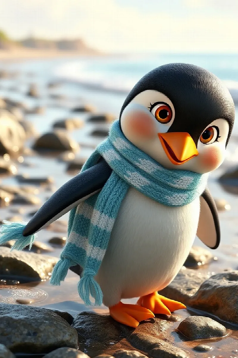 Penguenin Altın Saati masalından 1. resim