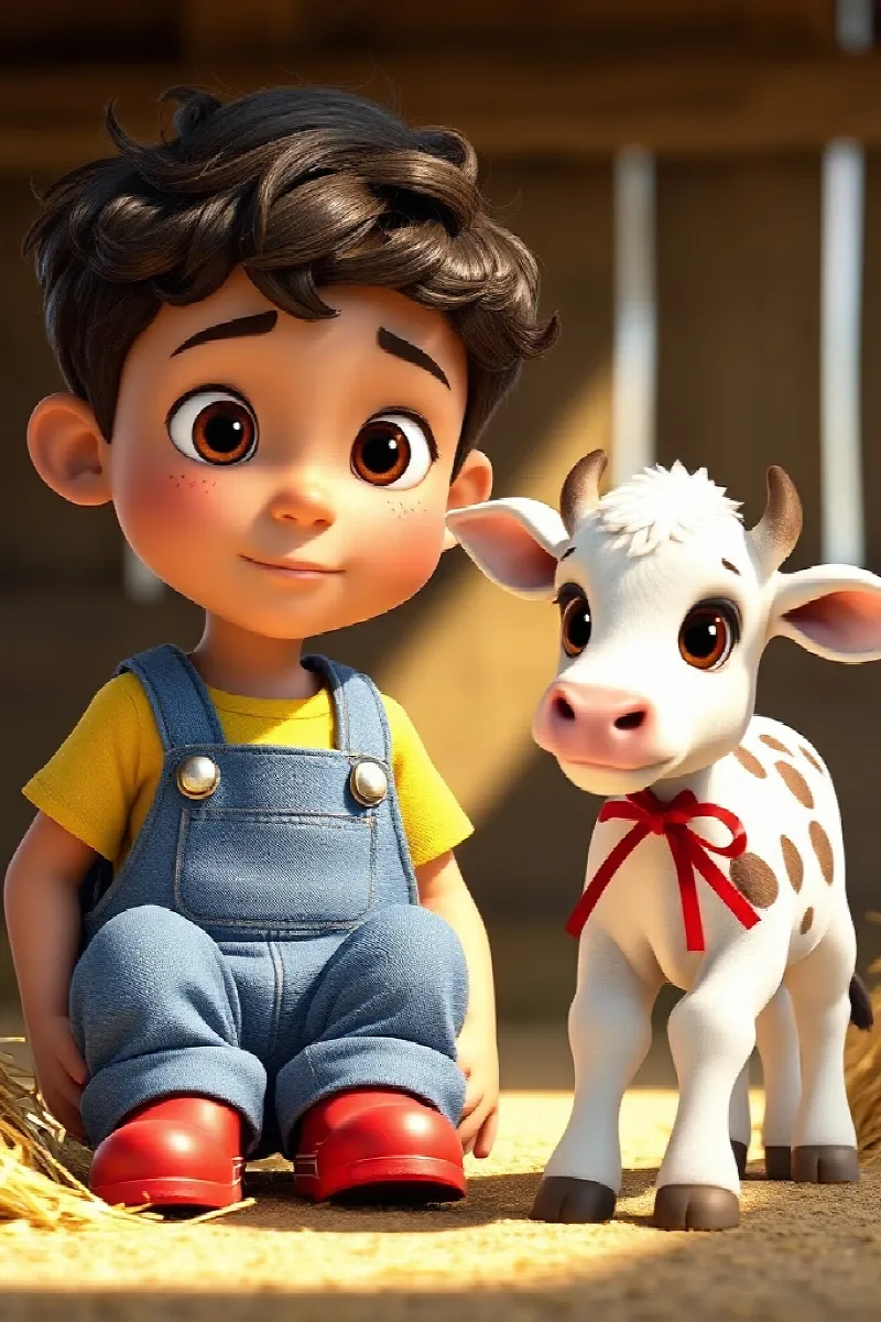 Picture 4 from the tale The Boy and the Calf