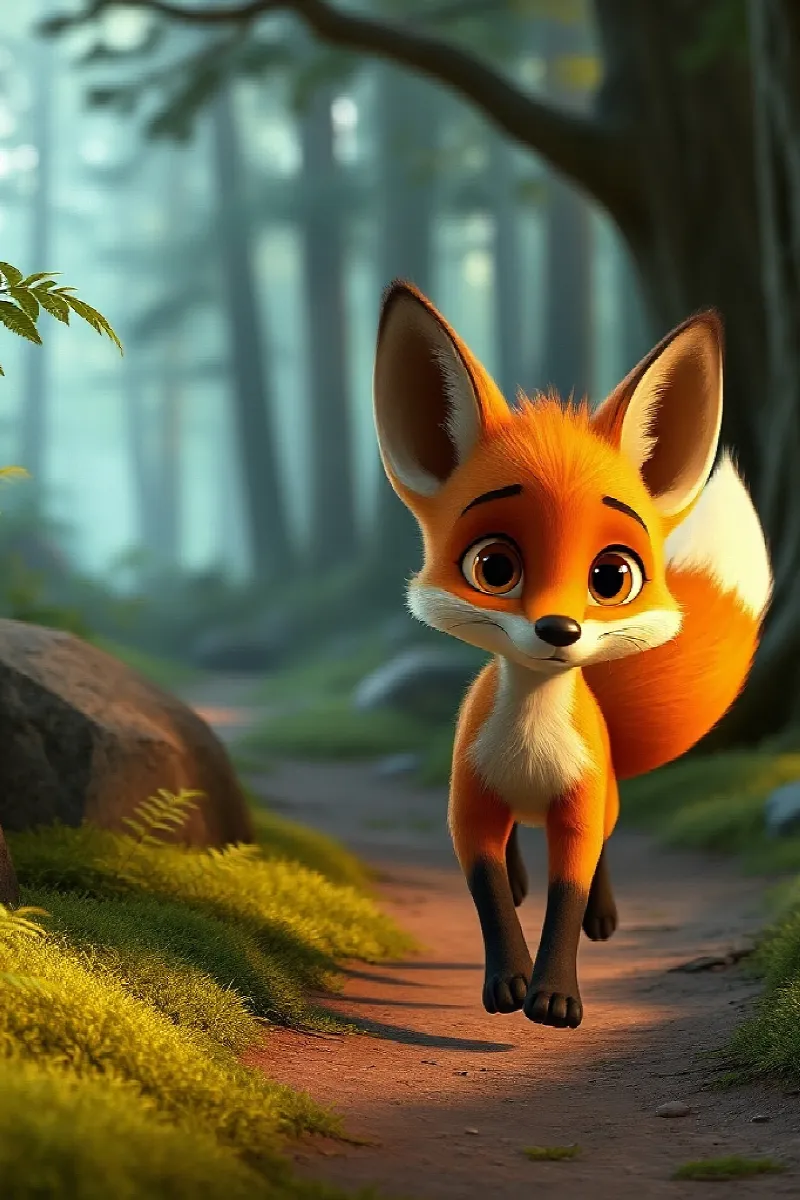 Picture 2 from the tale The Fox and the Firefly