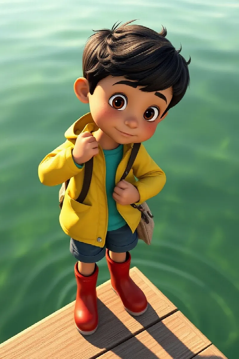 Picture 1 from the tale The Boy and the Sea Otter