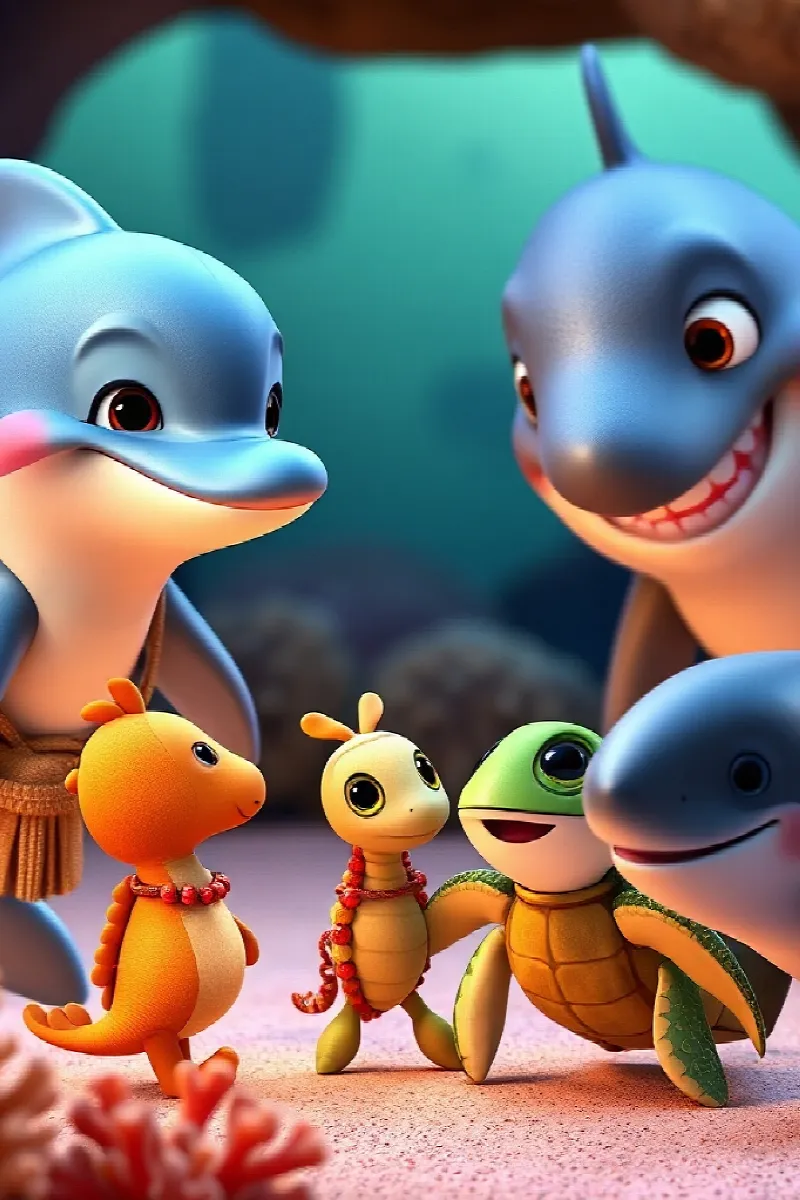 Picture 3 from the tale The Dolphin's Secret School