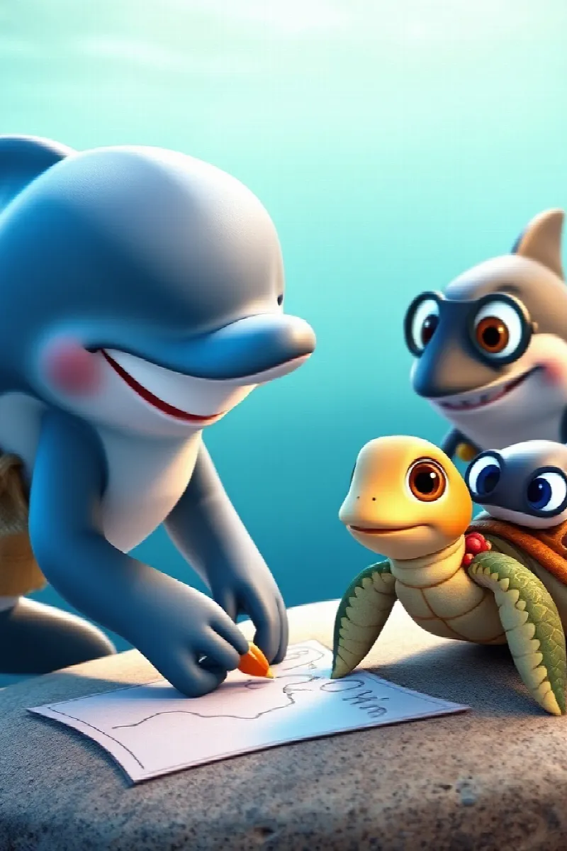 Picture 4 from the tale The Dolphin's Secret School