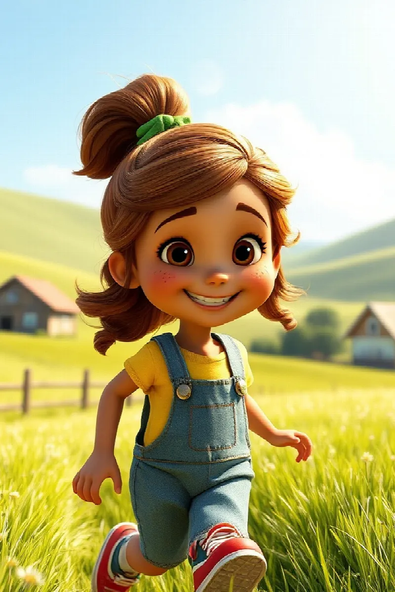 Picture 1 from the tale The Girl and the Little Goat