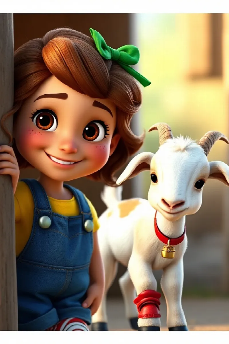Picture 2 from the tale The Girl and the Little Goat
