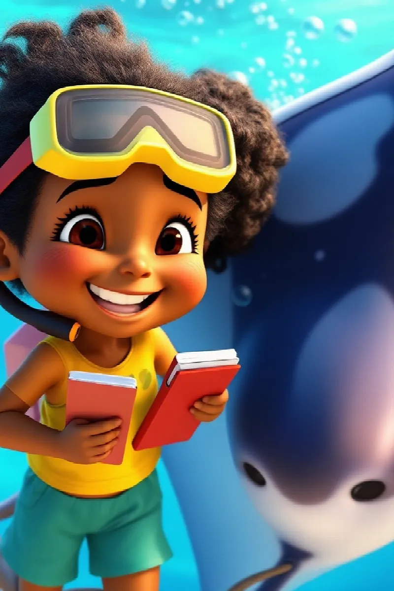 Picture 4 from the tale The Girl and the Manta Ray