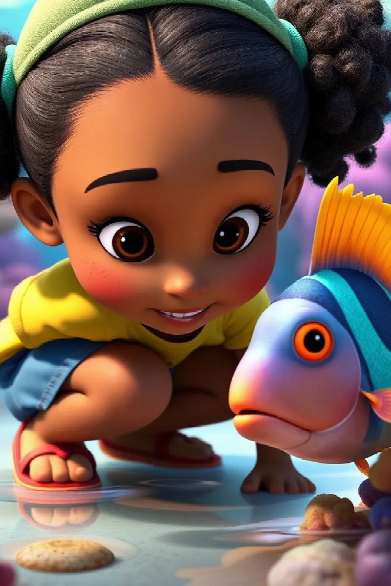 Picture 3 from the tale The Girl and the Parrotfish