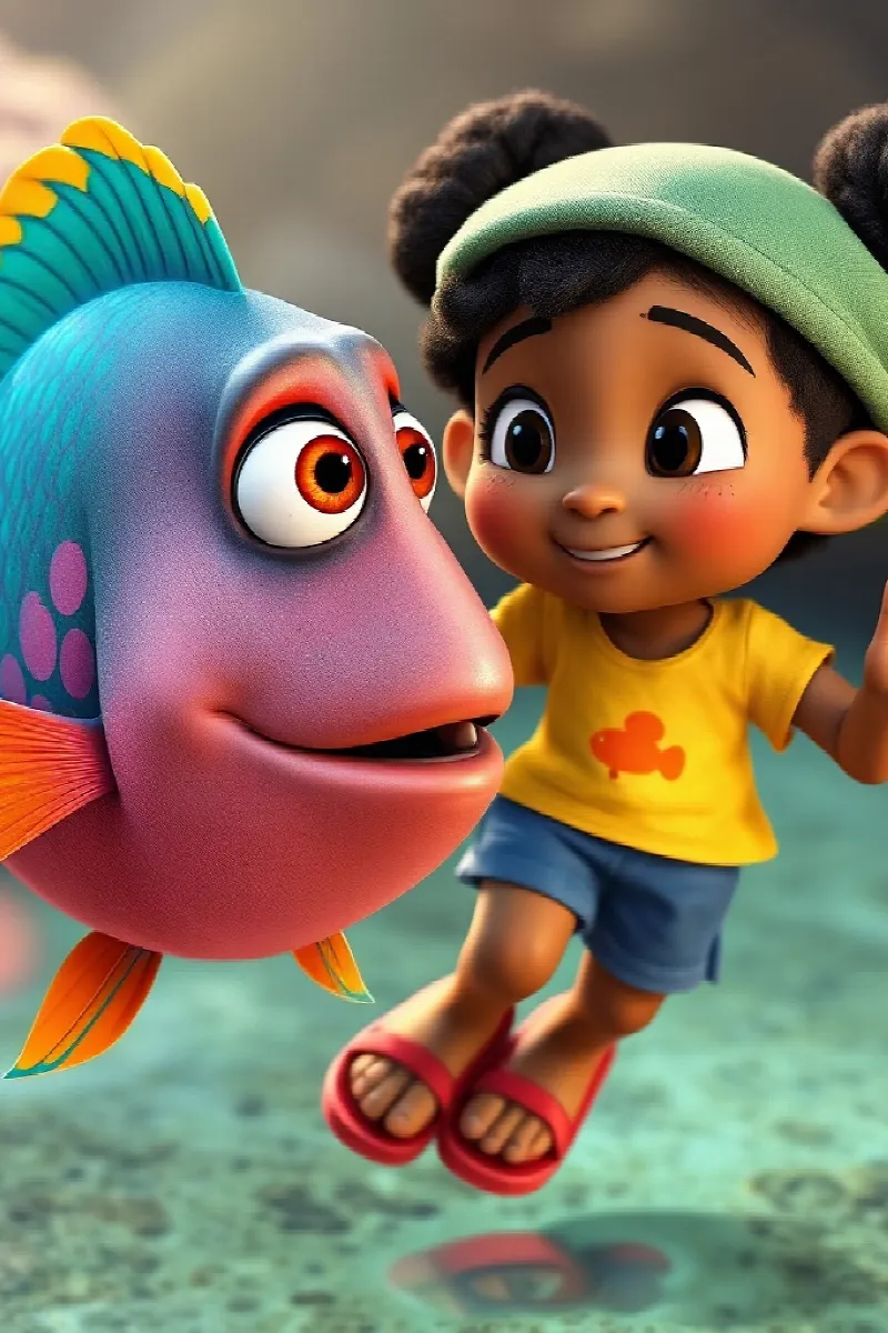 Picture 4 from the tale The Girl and the Parrotfish