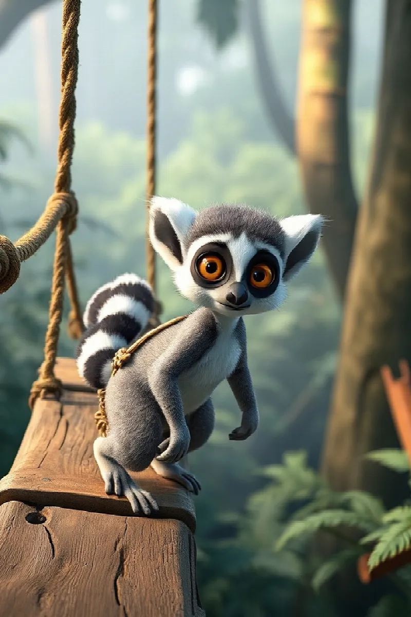 Picture 3 from the tale The Lemur's Secret Bridge