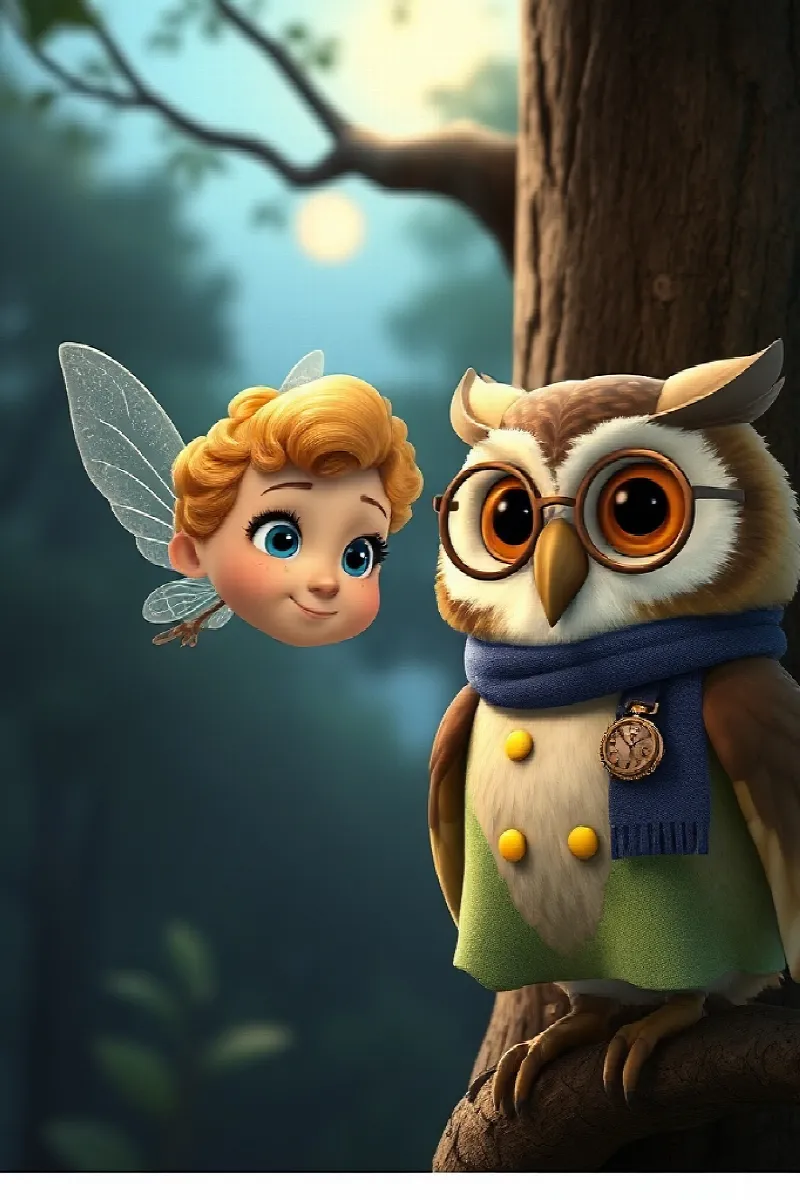 Picture 2 from the tale The Little Fairy's Owl