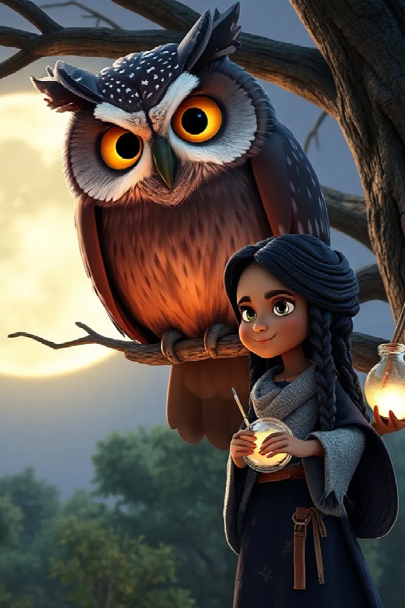 Picture 3 from the tale The Moonbeam Painter