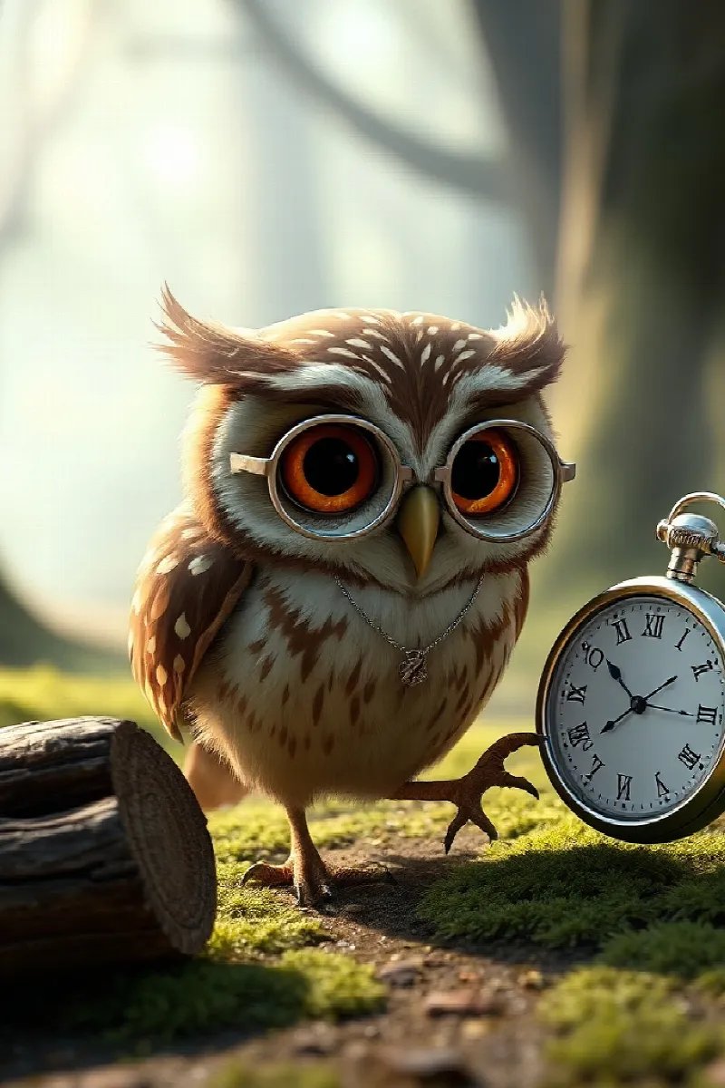 Picture 2 from the tale The Owl's Silver Clock