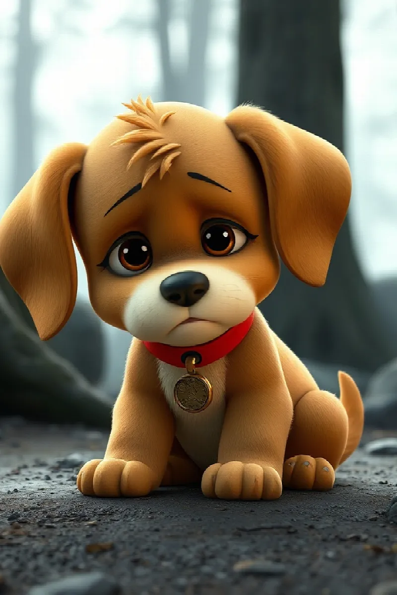 Köpek Yavrusu ve Baykuş masalından 4. resim