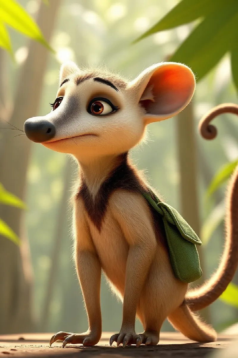 Küçük Tamandua masalından 1. resim