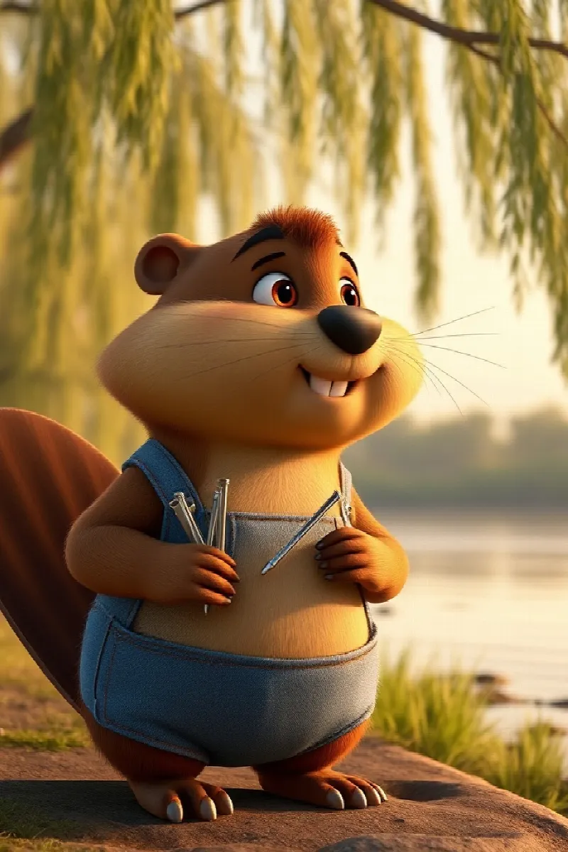Picture 1 from the tale The Beaver's Birthday Boat