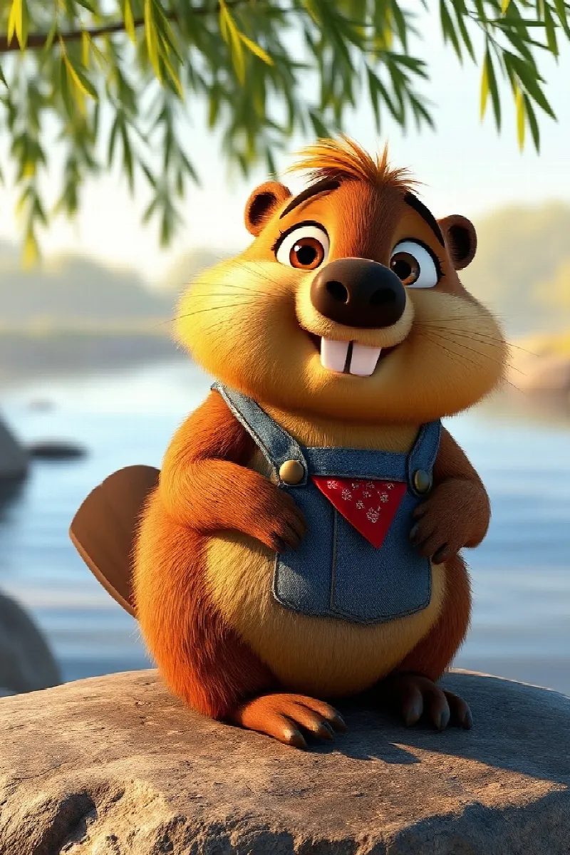 Picture 2 from the tale The Beaver's Birthday Boat