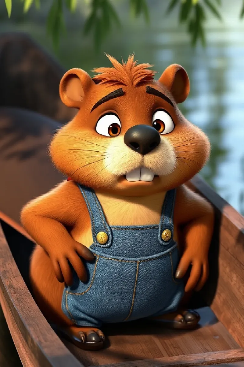 Picture 4 from the tale The Beaver's Birthday Boat