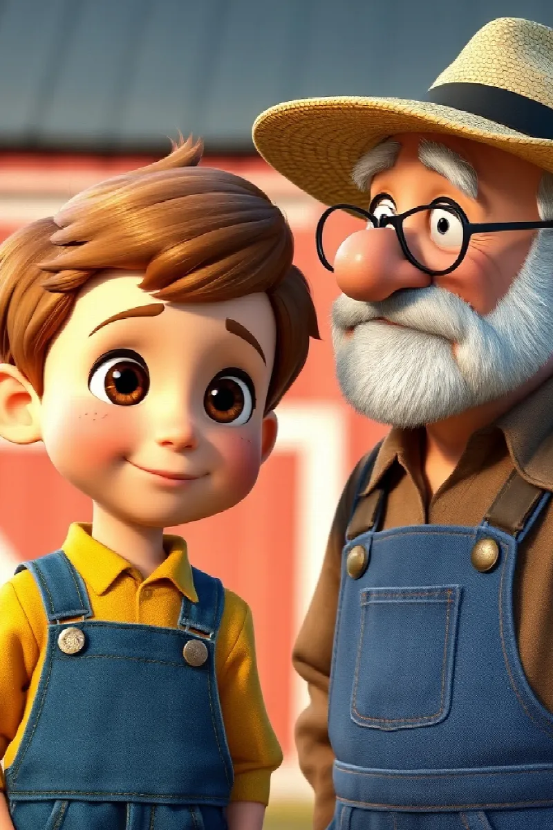 Picture 3 from the tale The Boy and the Farm Cat
