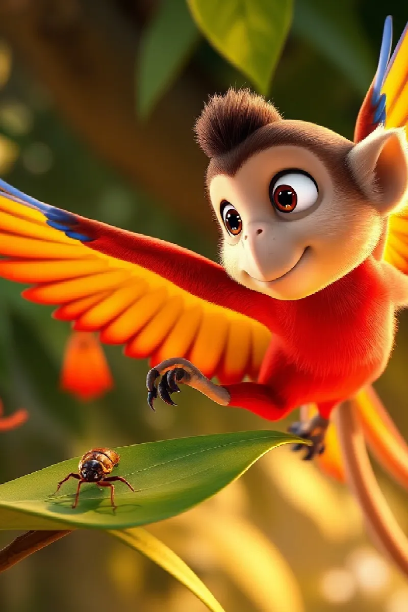 Picture 2 from the tale The Little Macaw's Secret
