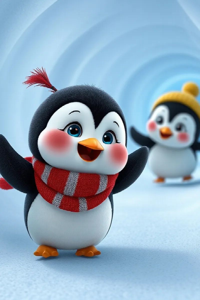 Küçük Penguen İkizler masalından 2. resim