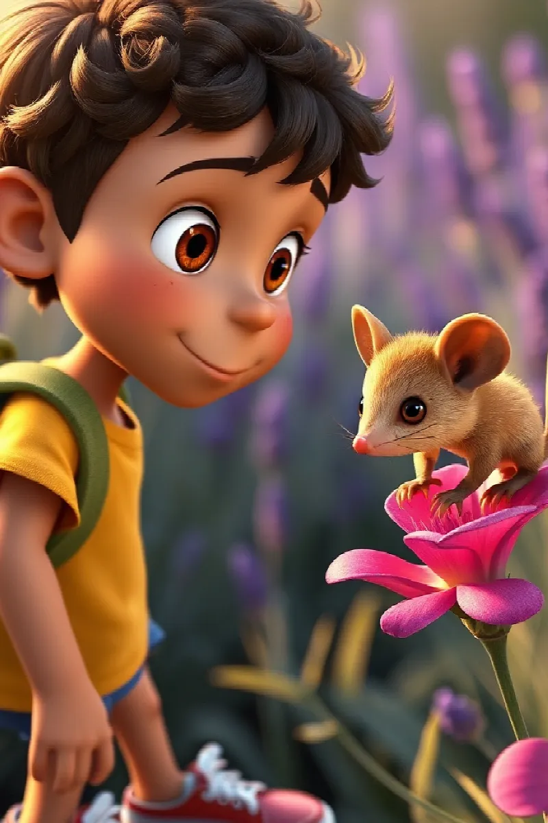 Picture 2 from the tale The Boy and the Honey Possum