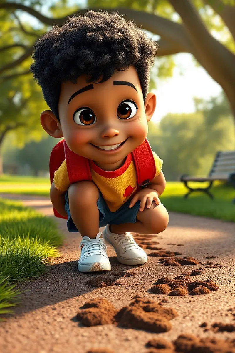 Picture 1 from the tale The Boy and the Invisible Dog