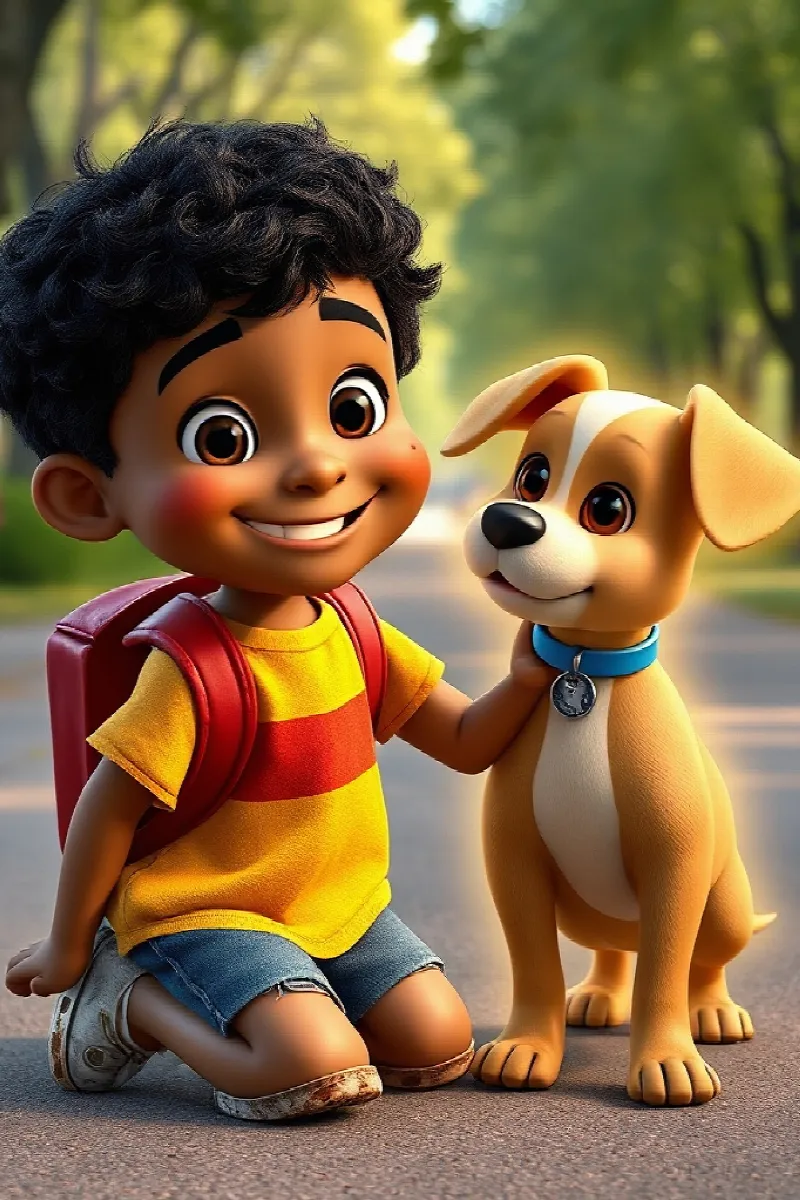 Picture 2 from the tale The Boy and the Invisible Dog