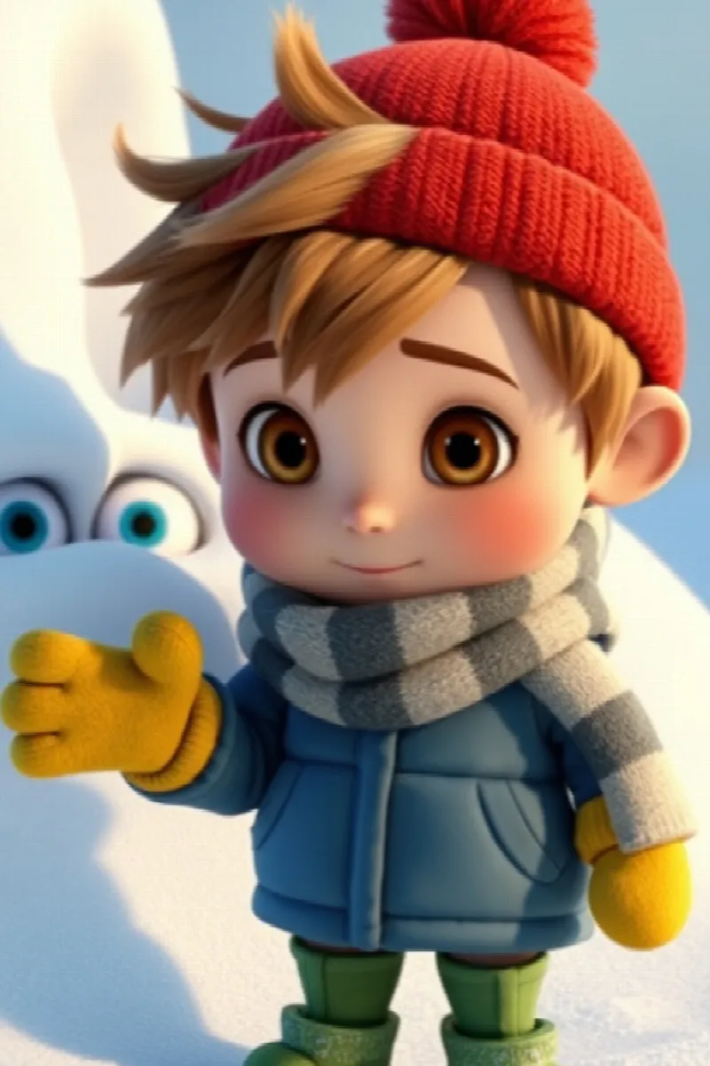 Picture 3 from the tale The Boy and the Little Yeti