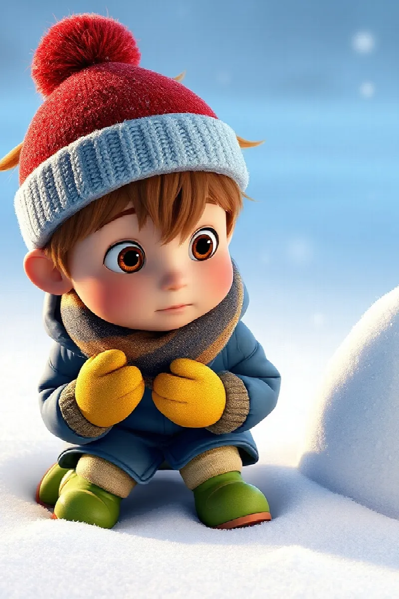 Picture 4 from the tale The Boy and the Little Yeti
