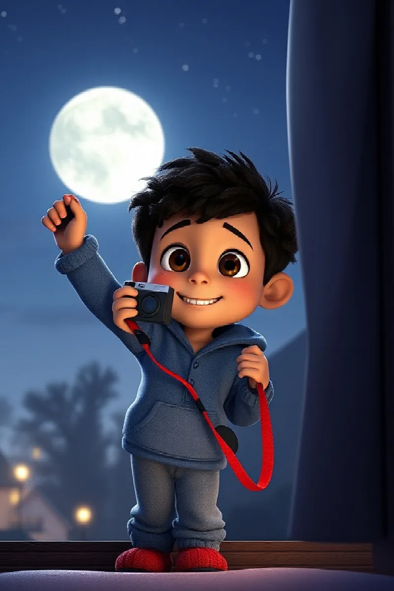 Picture 1 from the tale The Boy and the Moth