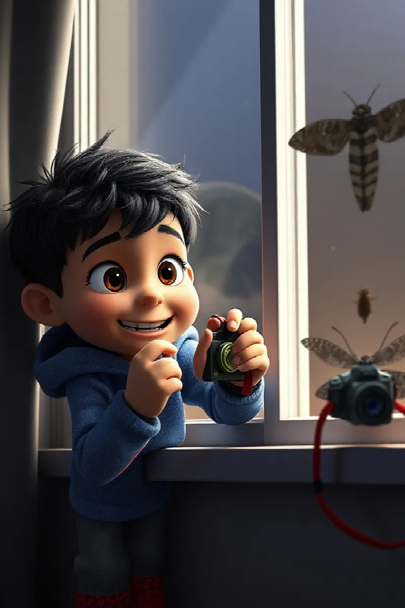 Picture 4 from the tale The Boy and the Moth