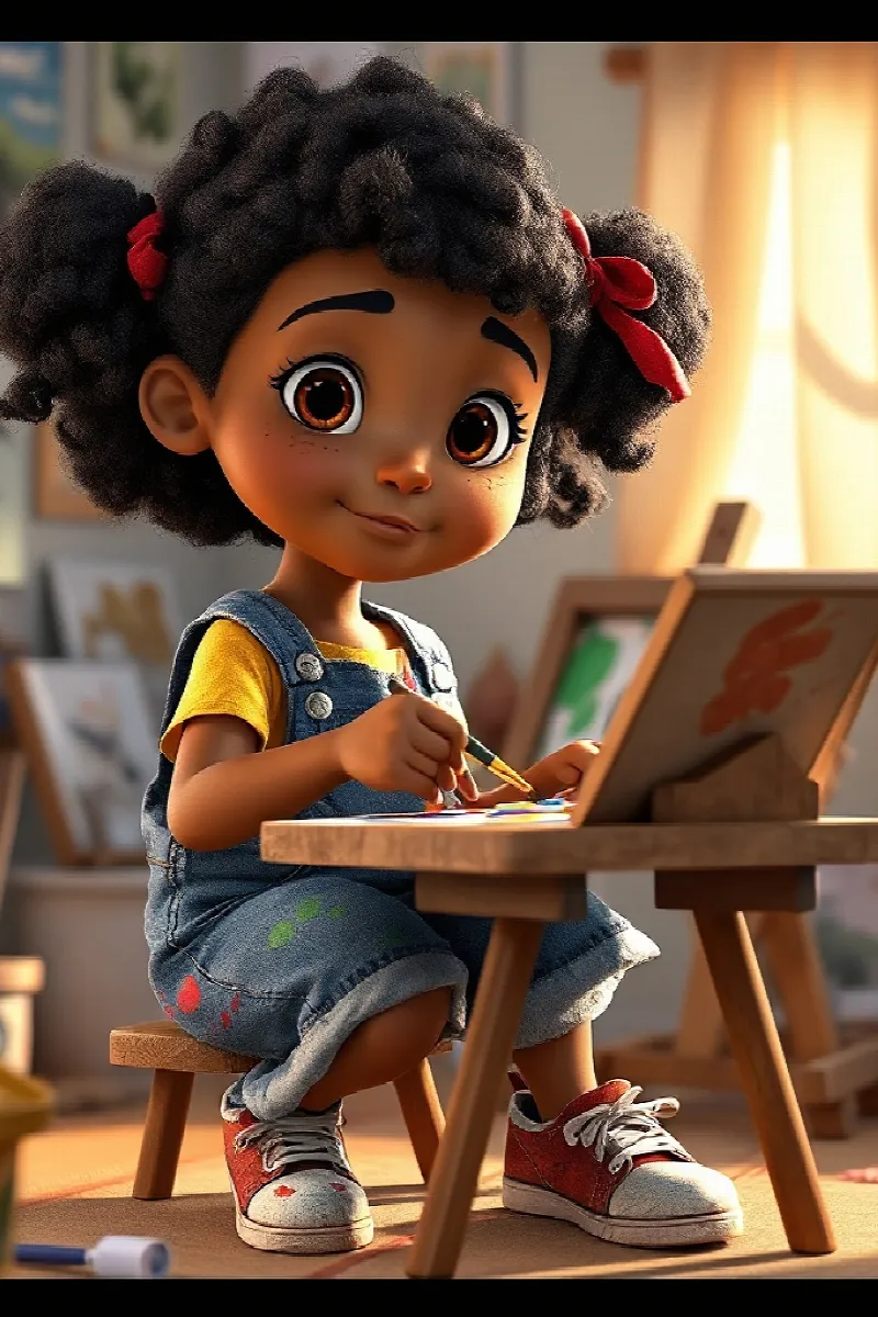 Picture 1 from the tale The Dancing Paintbrush
