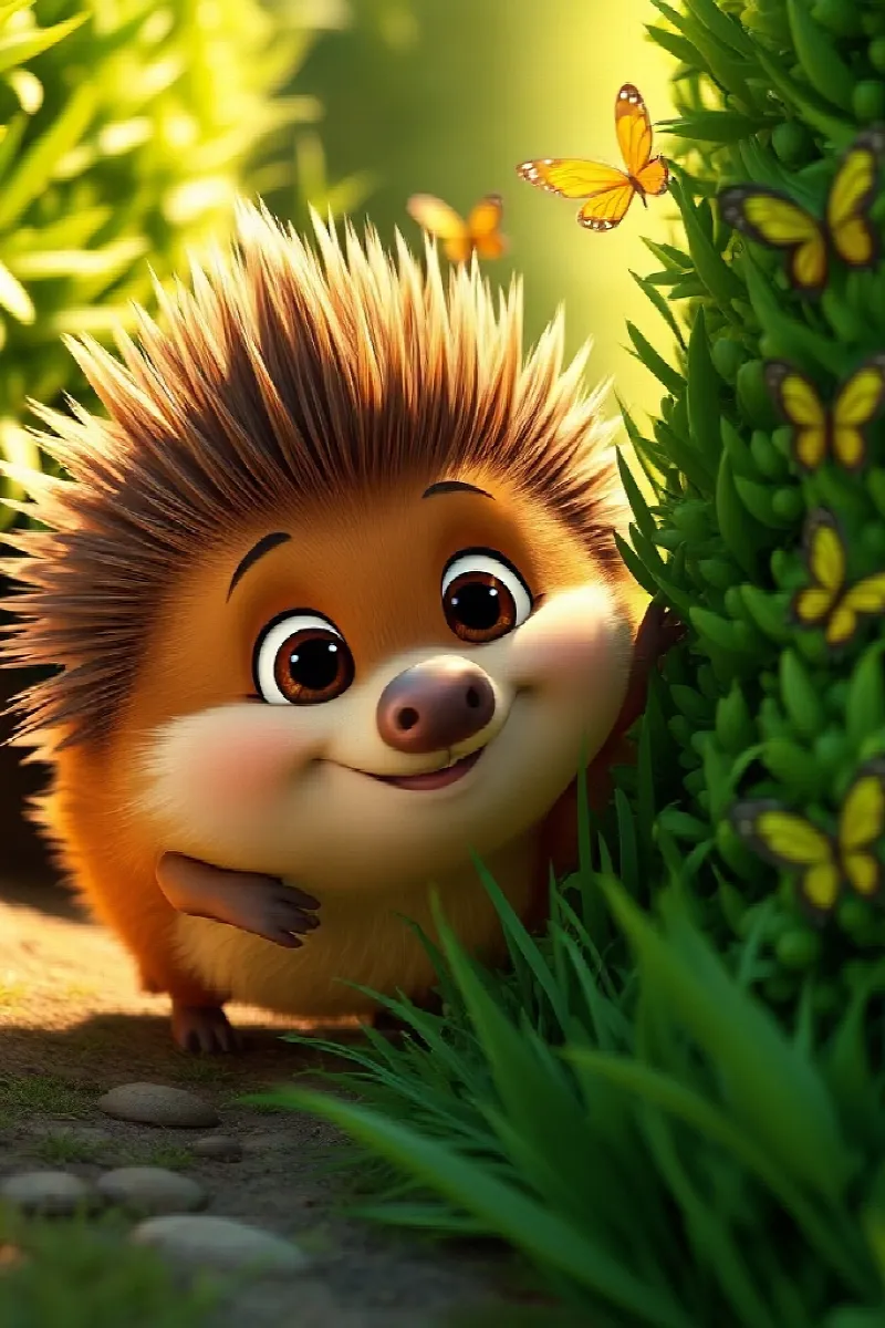 Picture 2 from the tale The Little Crested Porcupine