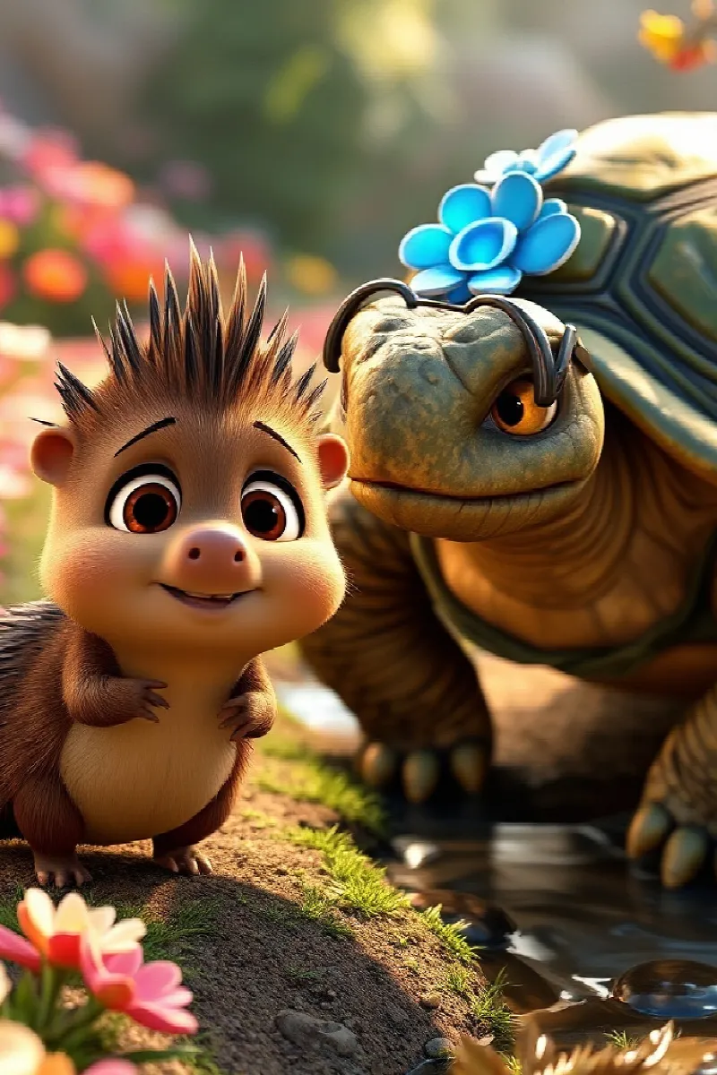 Picture 3 from the tale The Little Crested Porcupine