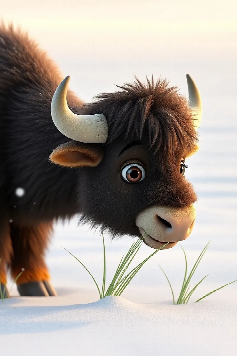 Picture 1 from the tale The Little Musk Ox's Friend