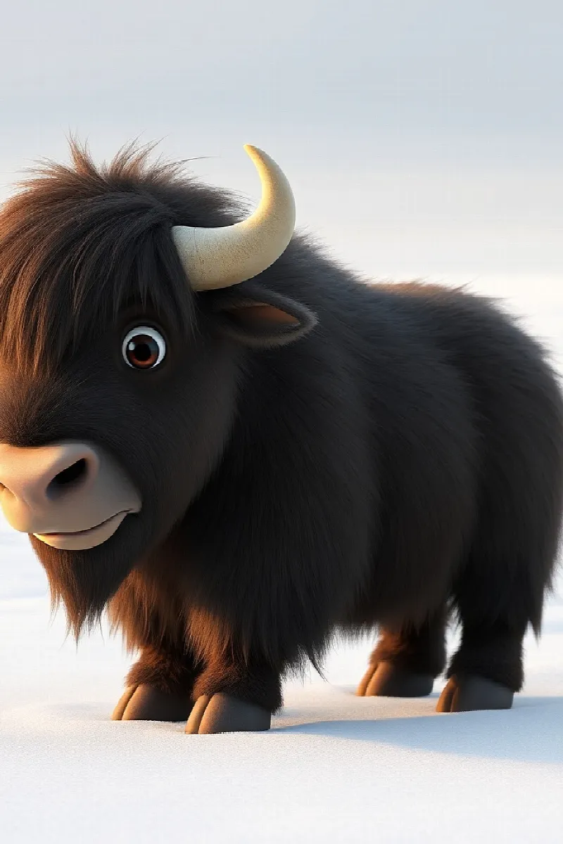 Picture 2 from the tale The Little Musk Ox's Friend