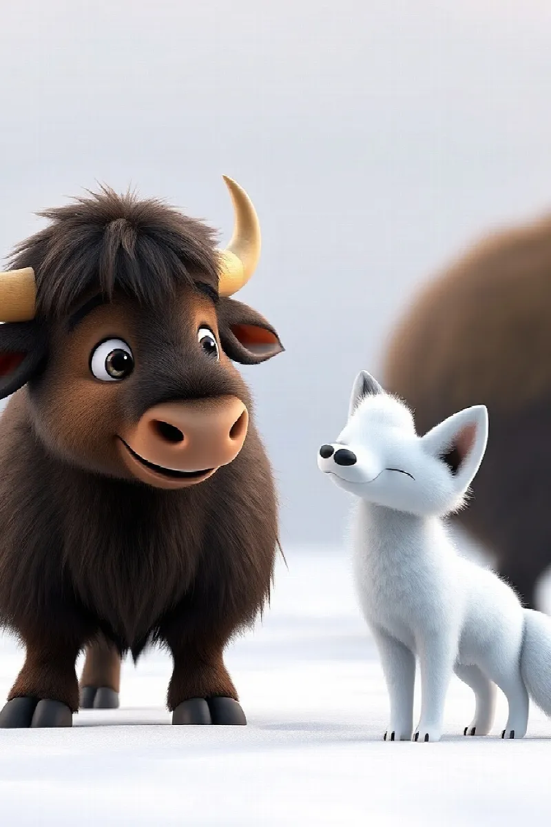 Picture 4 from the tale The Little Musk Ox's Friend