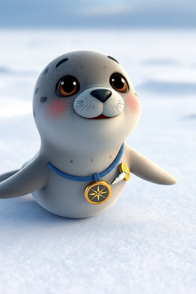 Picture 2 from the tale The Little Seal's Compass