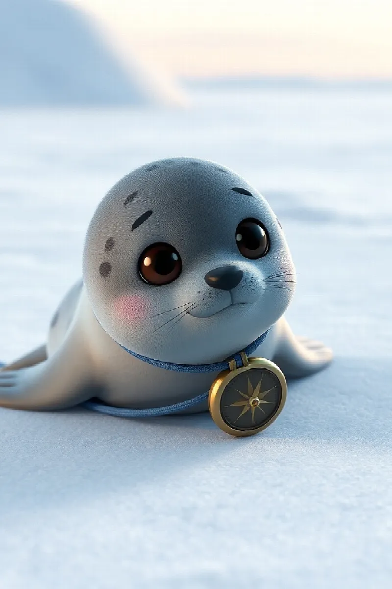Picture 3 from the tale The Little Seal's Compass