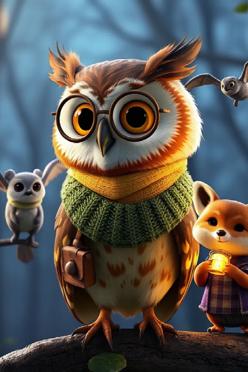 Picture 2 from the tale The Owl's Midnight Picnic