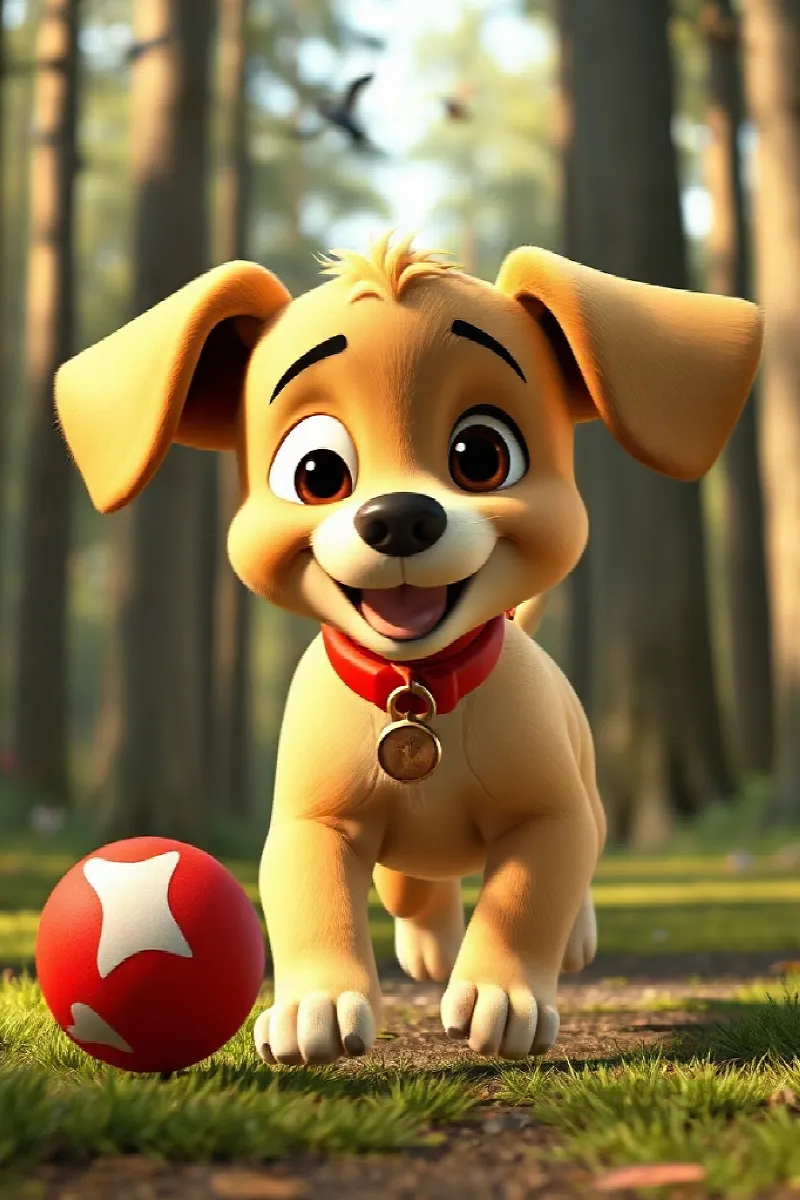 Picture 2 from the tale The Puppy and the Owl