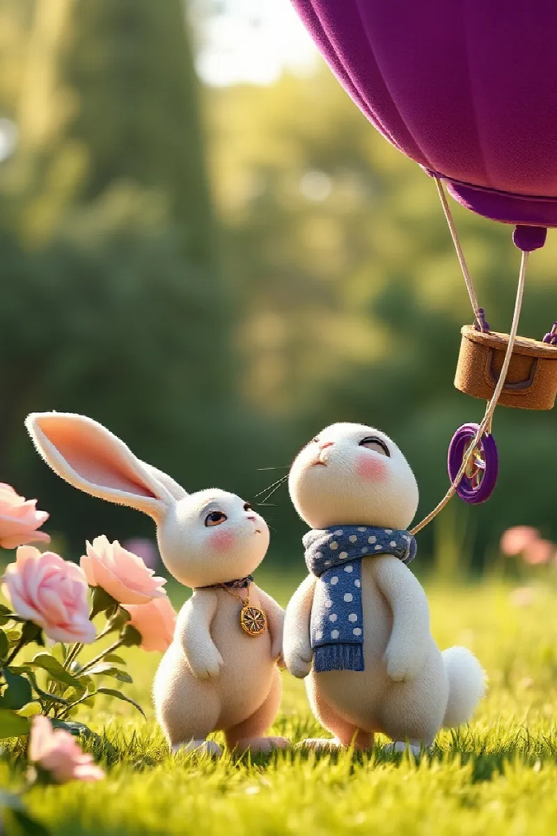 Kadife Balon masalından 1. resim