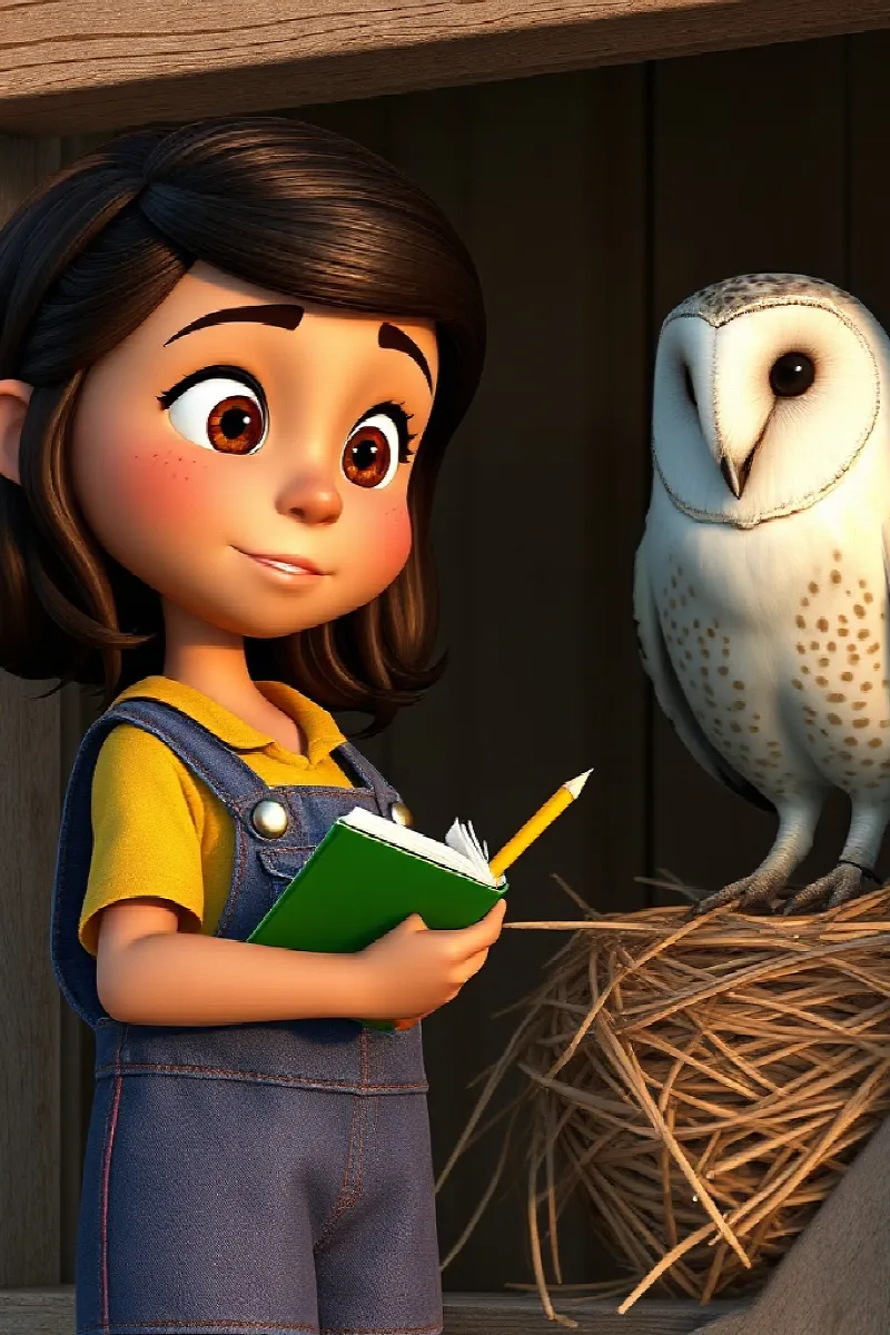 Picture 3 from the tale The Girl and the Barn Owl