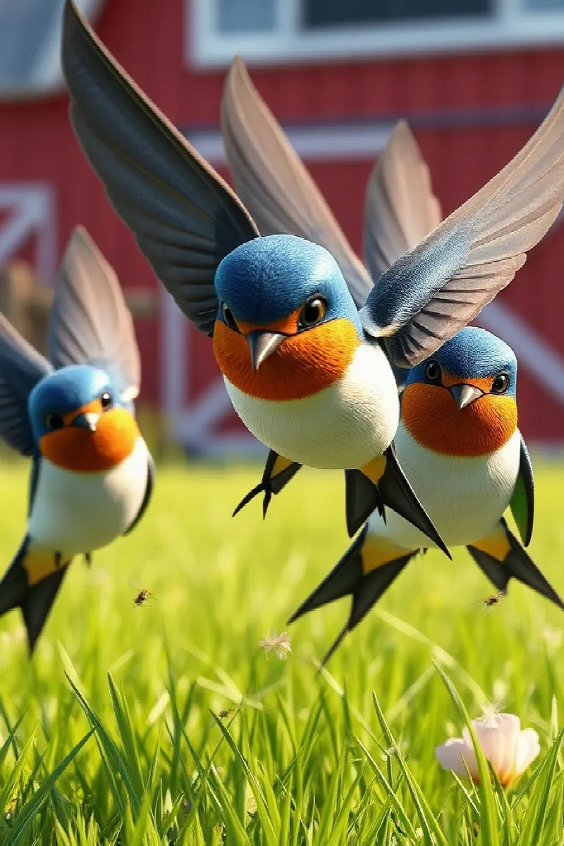 Picture 3 from the tale The Boy and the Barn Swallows