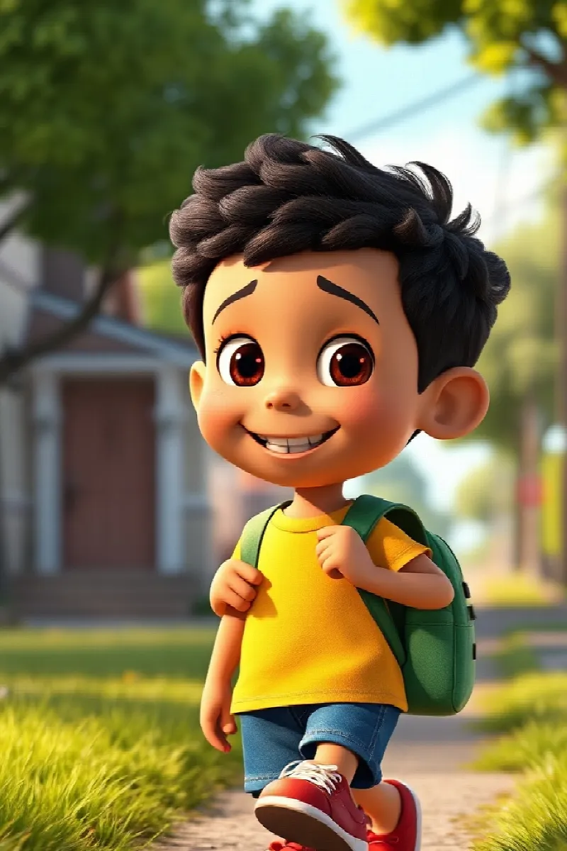 Picture 4 from the tale The Boy and the Fireflies