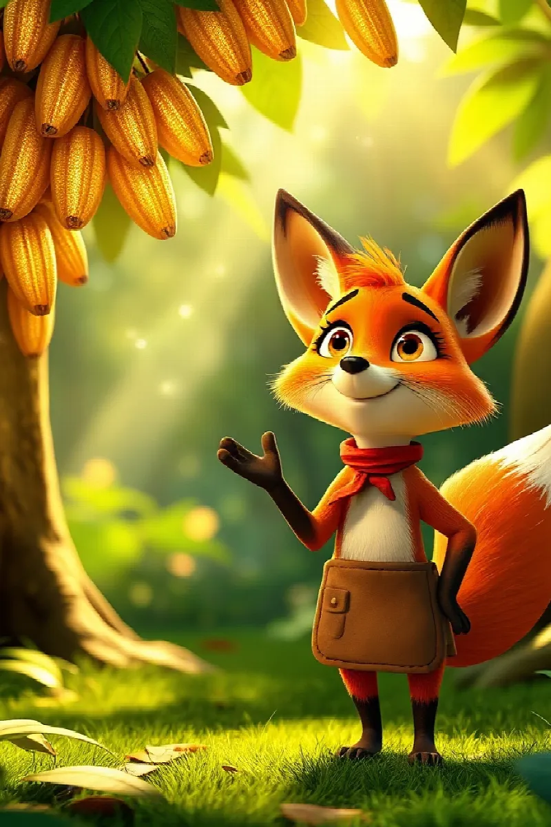 Picture 1 from the tale The Fox's Chocolate Factory