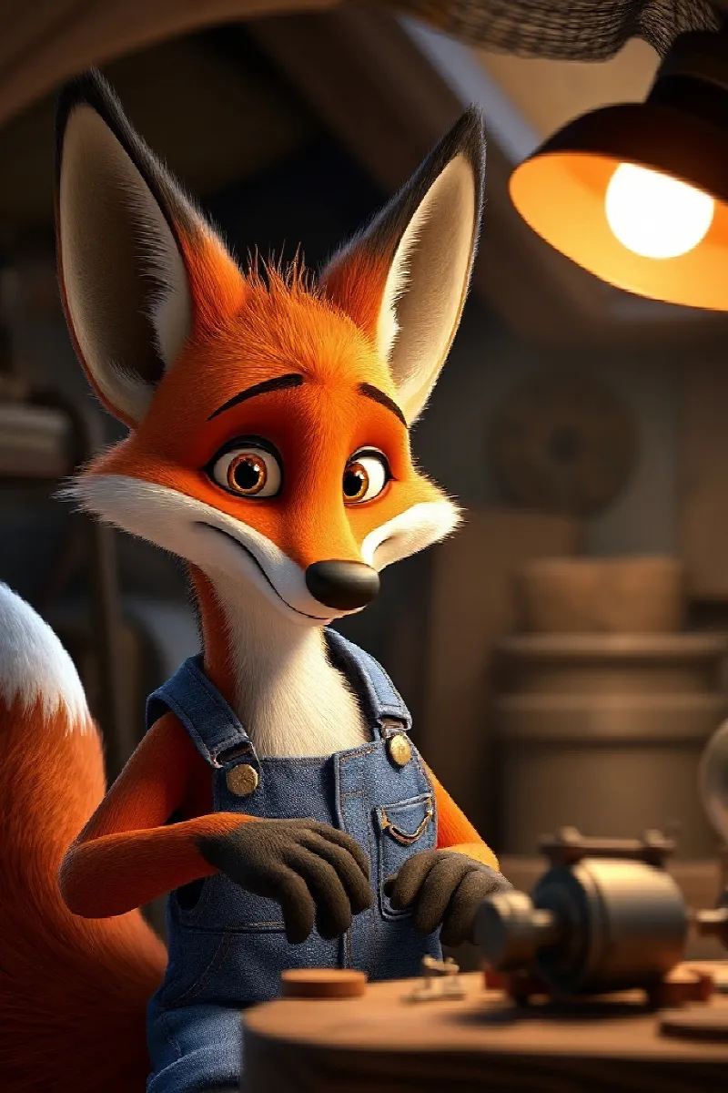 Picture 1 from the tale The Fox's Little Submarine