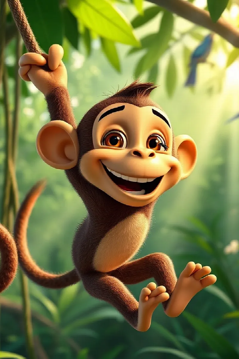 Picture 1 from the tale The Monkey's Lost Laugh
