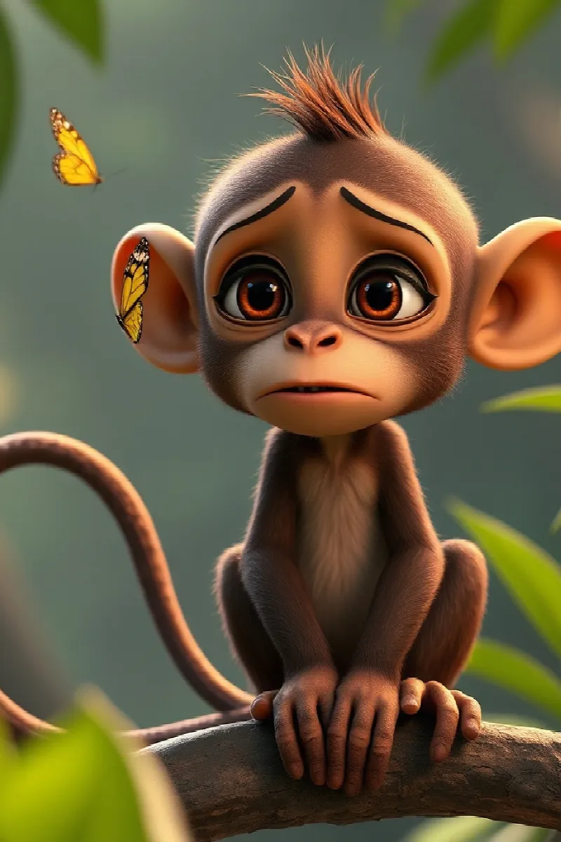 Picture 2 from the tale The Monkey's Lost Laugh