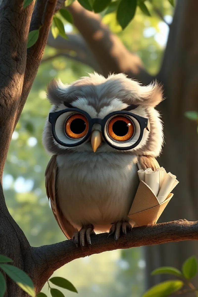 Picture 1 from the tale The Owl's Blue Door